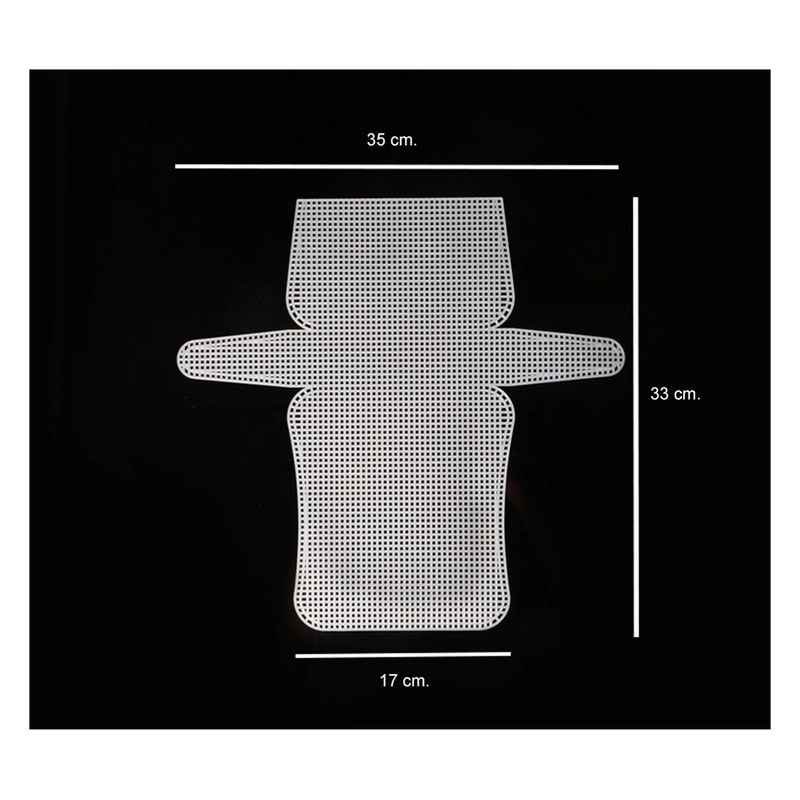 Malla de plástico para bolsos y bordado