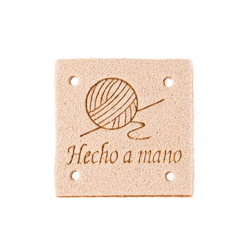 Etiqueta «Hecho a mano» para coser 2,5 cm