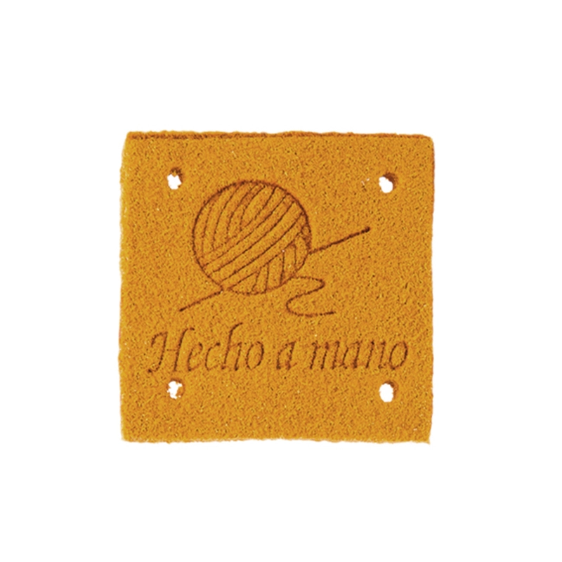 Etiqueta «Hecho a mano» para coser 2,5 cm - Imagen 2